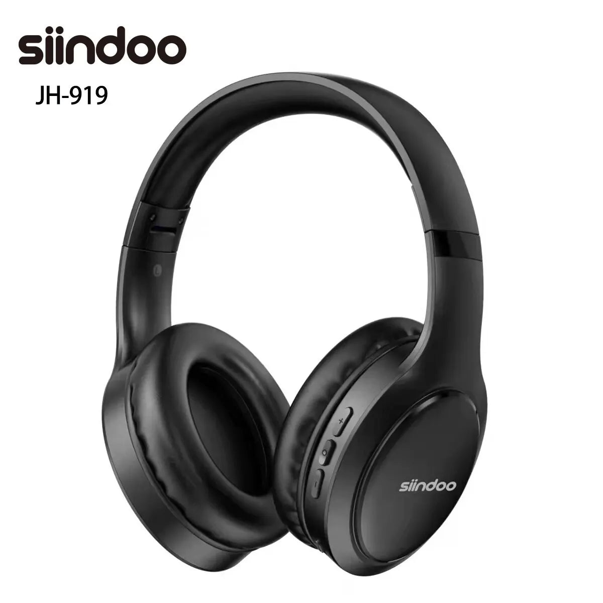 "Siindoo JH919 Wireless Bluetooth Headphones – Foldable Stereo Earphones with Super Bass, Noise Reduction & Mic for Laptop, PC & TV" - RELUX.STORE