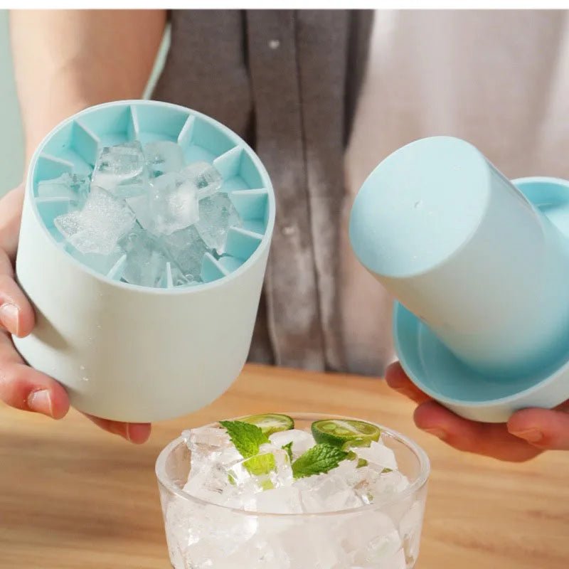 Silicone Ice Cube Mold Round Ice Bucket Summer Homemade DIY Refrigerator Freeze Ice Maker Creative Ice Cube Mold Barware Tools - RELUX.STORE