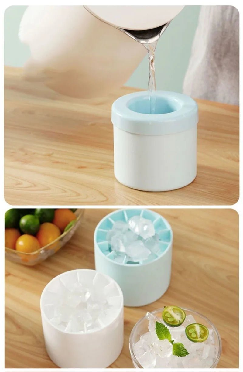 Silicone Ice Cube Mold Round Ice Bucket Summer Homemade DIY Refrigerator Freeze Ice Maker Creative Ice Cube Mold Barware Tools - RELUX.STORE