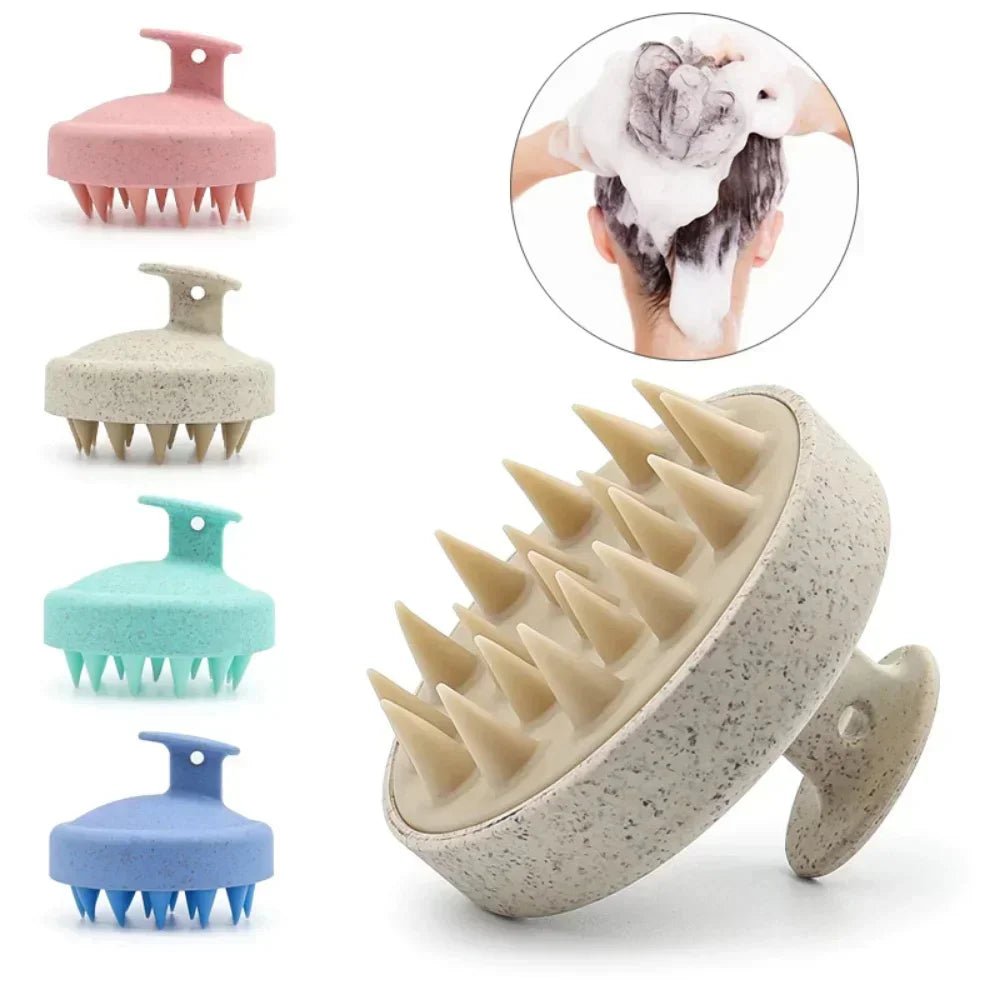 "Silicone Shampoo Brush & Scalp Massager – Hair Washing Comb & Body Massage Brush for Shower, Salon, and Hair Care" - RELUX.STORE