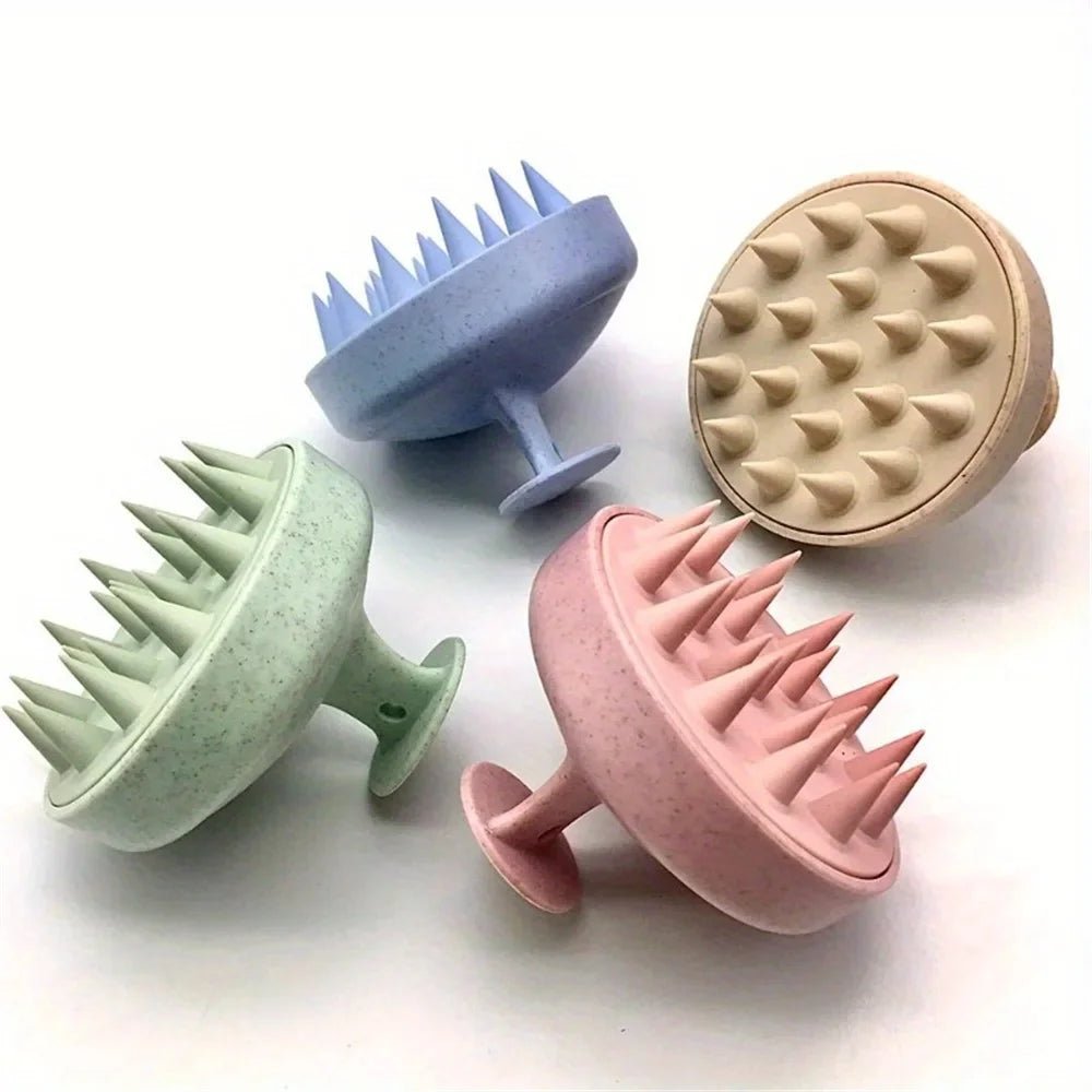 "Silicone Shampoo Brush & Scalp Massager – Hair Washing Comb & Body Massage Brush for Shower, Salon, and Hair Care" - RELUX.STORE