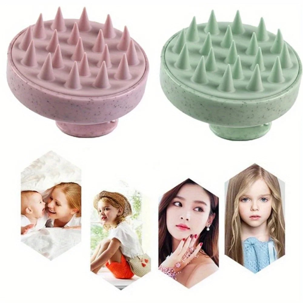 "Silicone Shampoo Brush & Scalp Massager – Hair Washing Comb & Body Massage Brush for Shower, Salon, and Hair Care" - RELUX.STORE