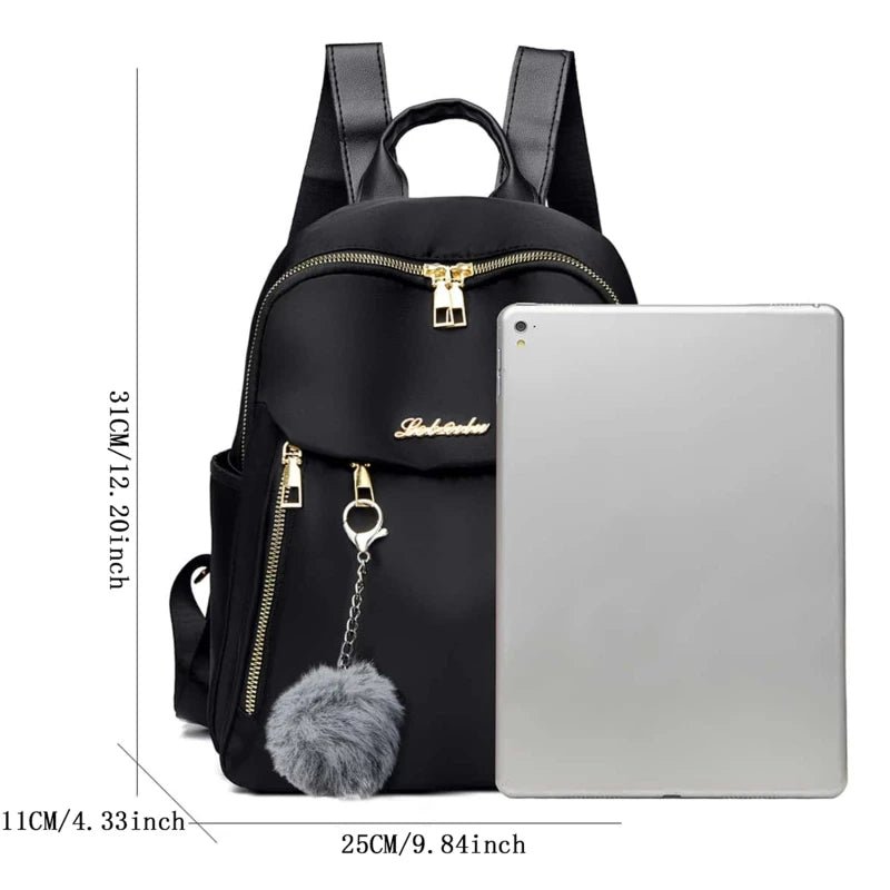 Simple PU Leather Backpack – Large Capacity Travel & School Bag for Women | Harajuku Style, Unisex Student Backpack, High Street Fashion - RELUX.STORE