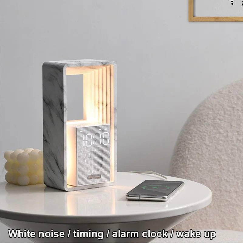 💡 "Simulated Sunrise Wake - Up Alarm Clock – White Noise Sleep Sound System with Night Light & Bedside Lamp for Bedroom" - RELUX.STORE
