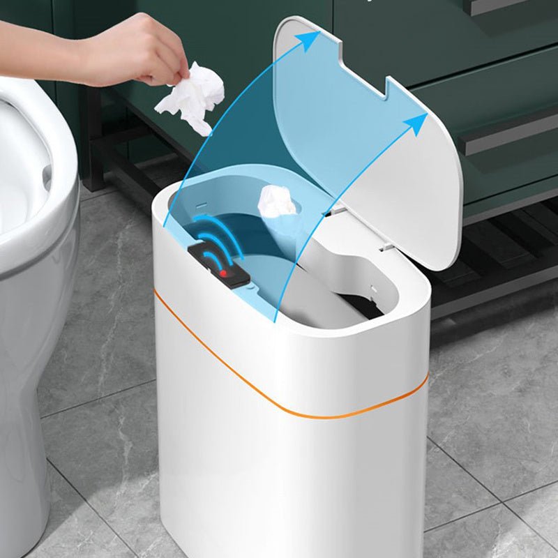 Smart Trash Can With Lid For Bedroom And Living Room Kitchen Storage Box Trash Can Induction Small Car Box Automatic Smart Dustbin Smart Trash Bin - RELUX.STORE