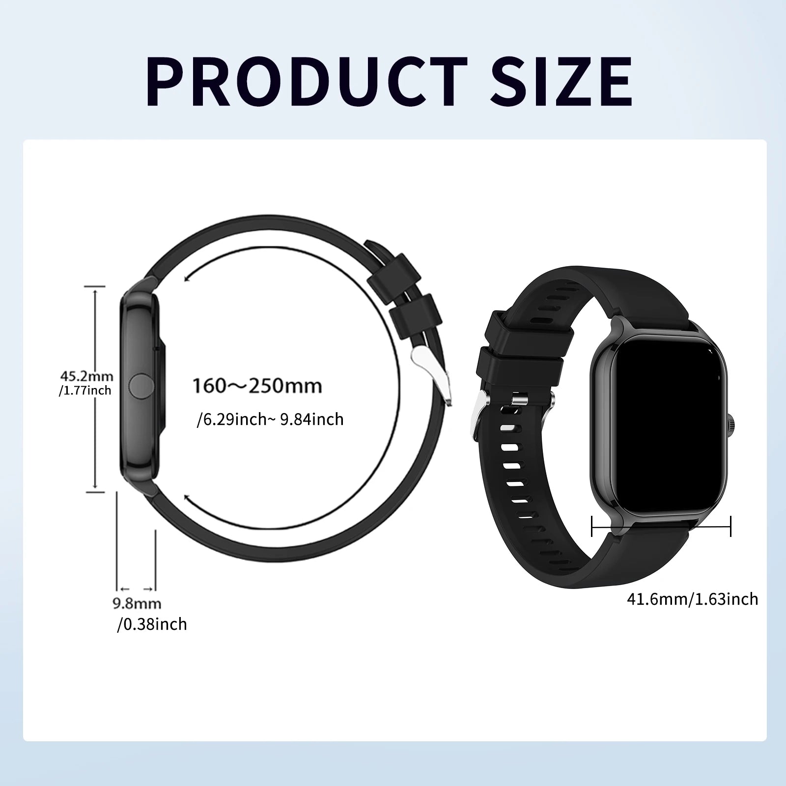 Smart watch wireless calling/dial Sport mode calling reminder and rejection fitness monitoring for iPhone/Andriod - RELUX.STORE