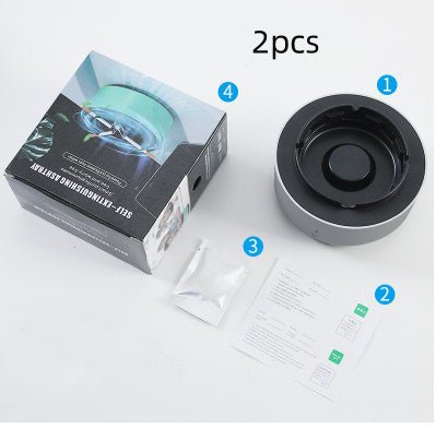Smoke Removal Air Purification Ashtray Anion Purification Practical Automatic Purifier Ashtray Portable Gadgets For Car Ashtray - RELUX.STORE