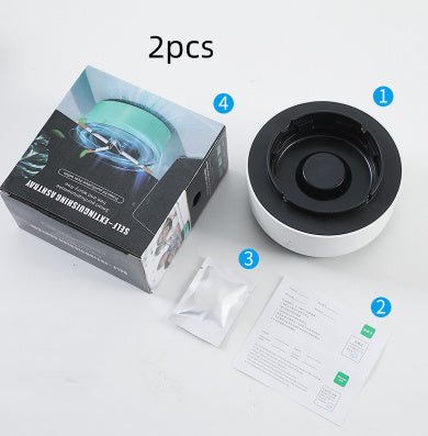 Smoke Removal Air Purification Ashtray Anion Purification Practical Automatic Purifier Ashtray Portable Gadgets For Car Ashtray - RELUX.STORE