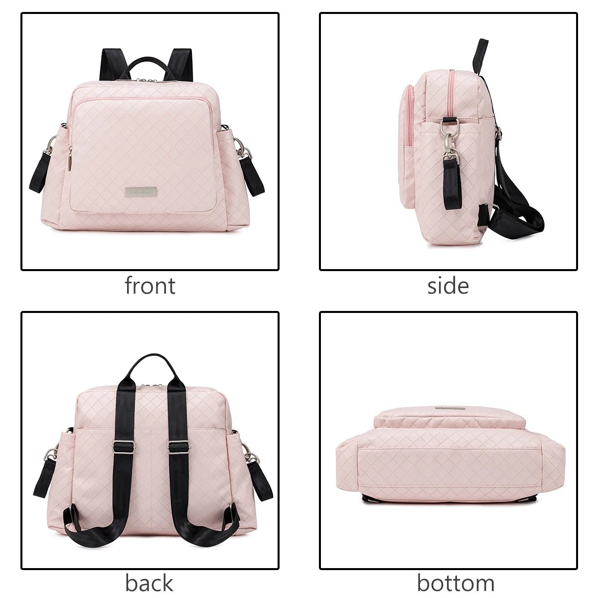 Soboba 2023 New Diaper Bags for Mother Waterproof Large Capacity Solid Polyester Diaper Backpacks Travel Bag for Newborn Baby - RELUX.STORE