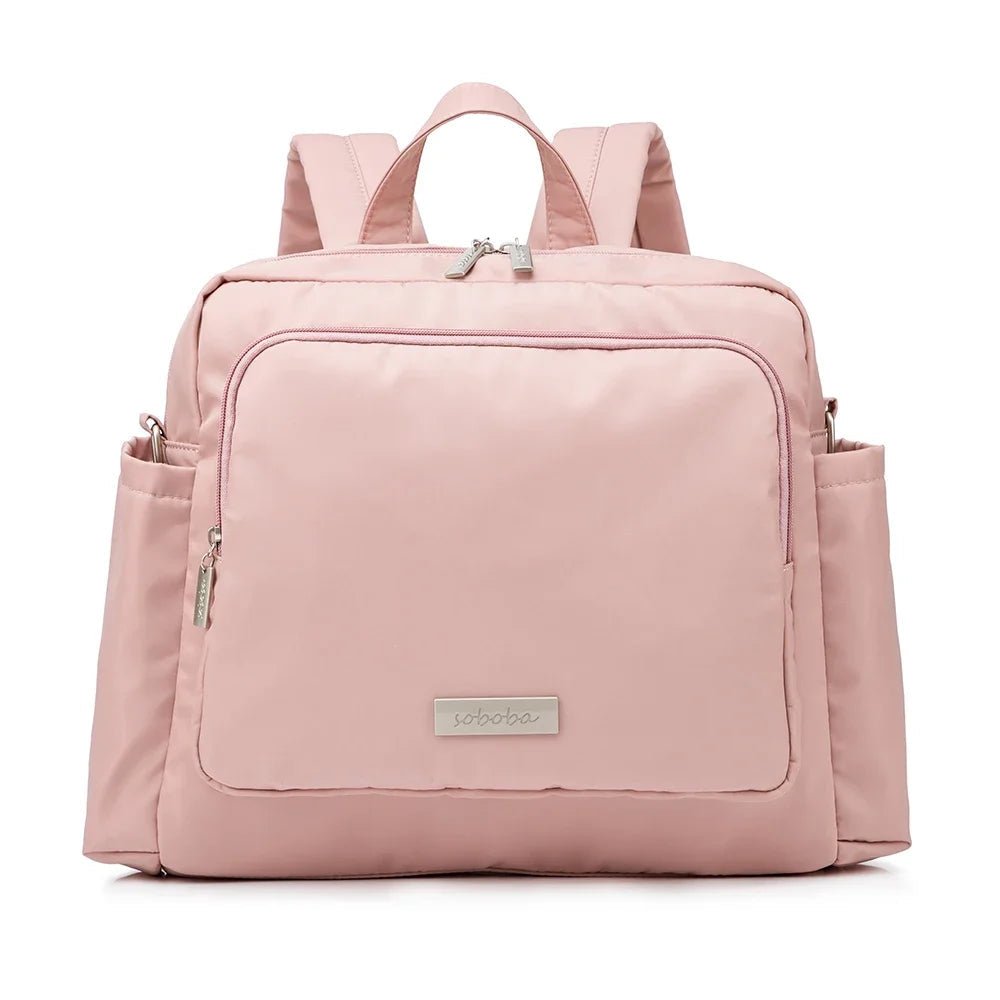 Soboba 2023 New Diaper Bags for Mother Waterproof Large Capacity Solid Polyester Diaper Backpacks Travel Bag for Newborn Baby - RELUX.STORE