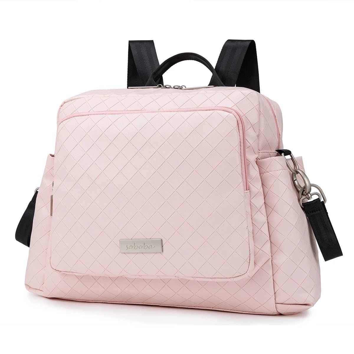 Soboba 2023 New Diaper Bags for Mother Waterproof Large Capacity Solid Polyester Diaper Backpacks Travel Bag for Newborn Baby - RELUX.STORE