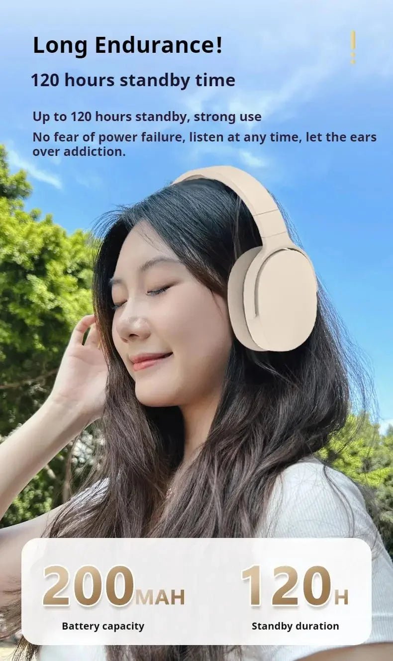 Sony P2961 Bluetooth 5.3 Wireless Headphones – Foldable Gaming Headset with HiFi Bass & Built - in Mic - RELUX.STORE