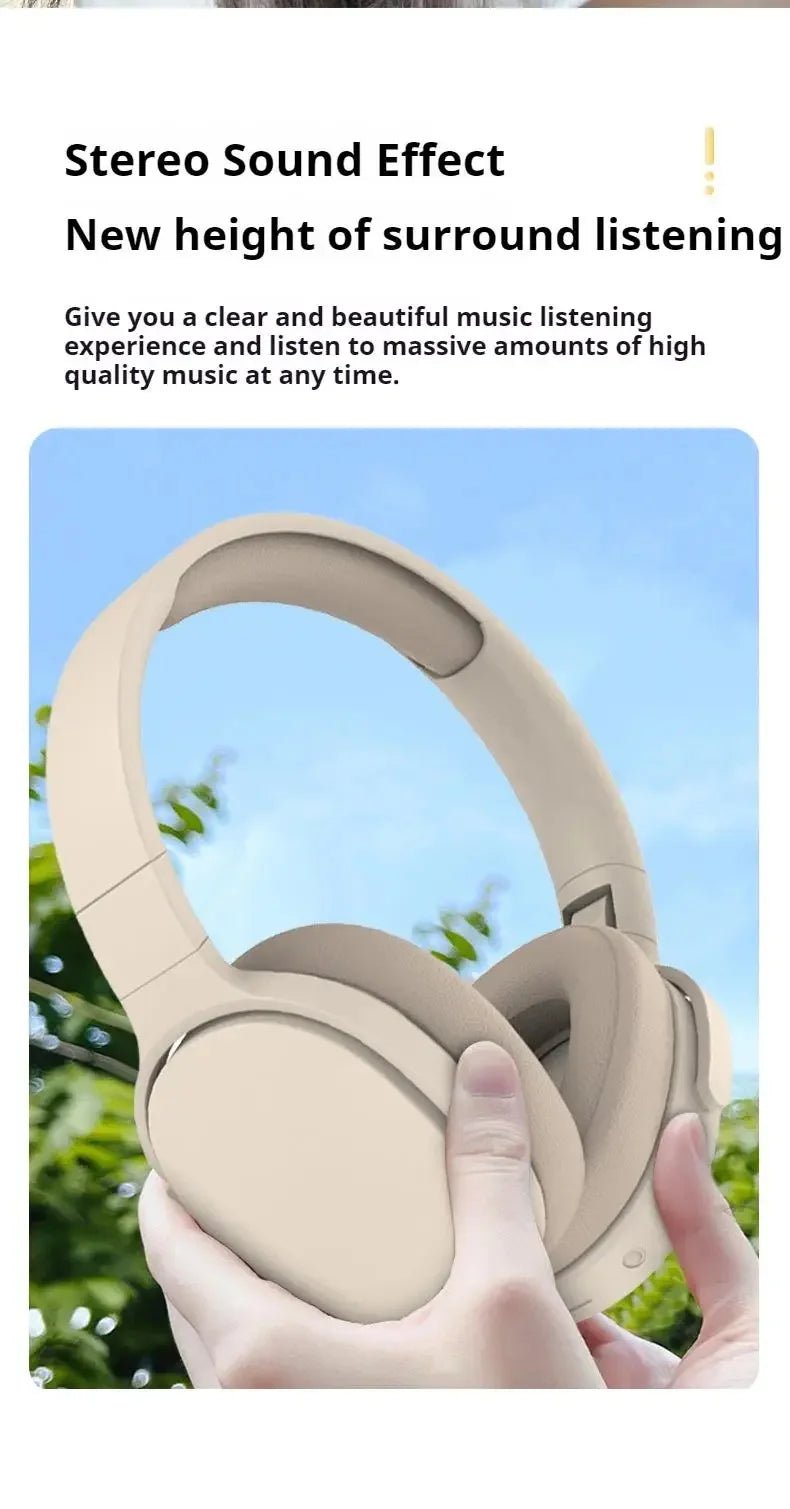 Sony P2961 Bluetooth 5.3 Wireless Headphones – Foldable Gaming Headset with HiFi Bass & Built - in Mic - RELUX.STORE