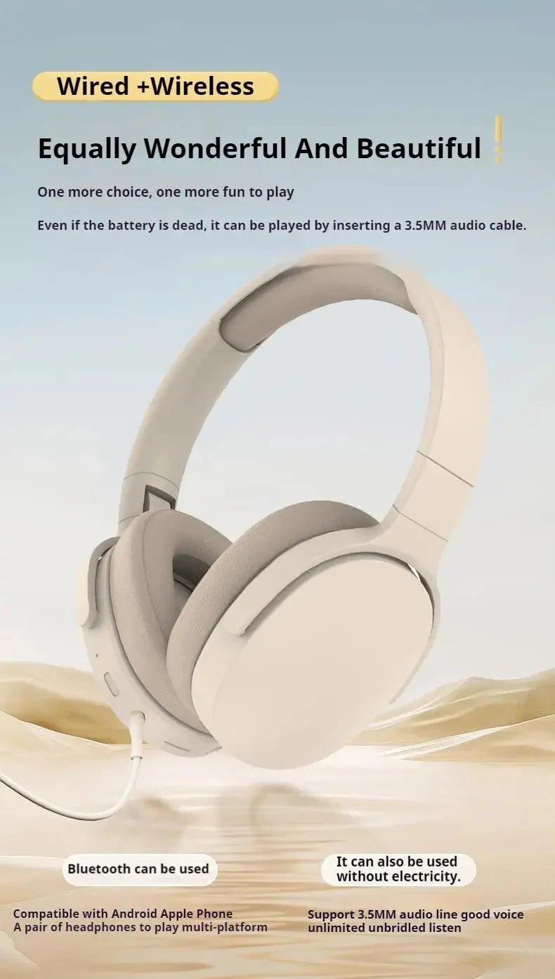Sony P2961 Bluetooth 5.3 Wireless Headphones – Foldable Gaming Headset with HiFi Bass & Built - in Mic - RELUX.STORE