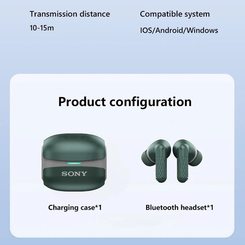 "Sony Wireless In - Ear Earbuds with Mic – Bluetooth Headphones for iPhone, Samsung, Huawei & Xiaomi, Motion Music & Gaming Earphones" - RELUX.STORE
