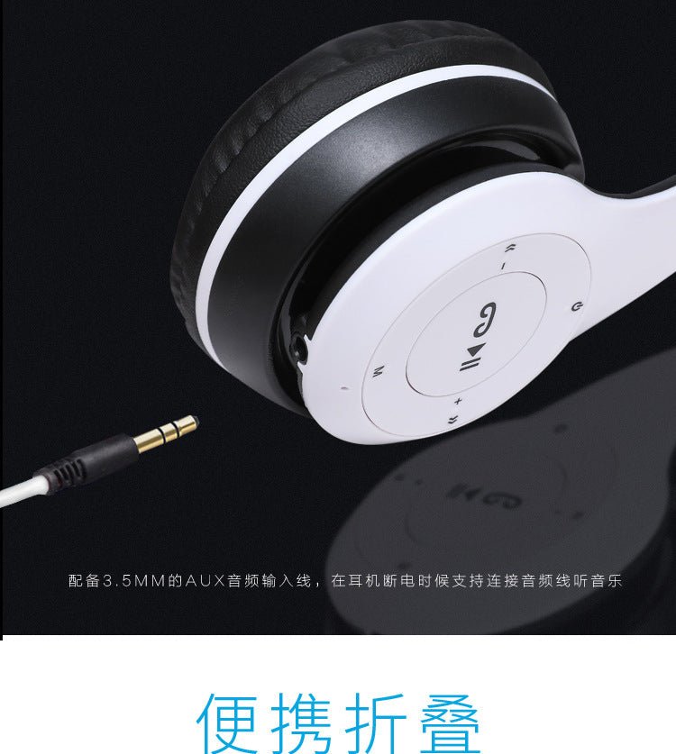 Stereo P47 Bluetooth 5.0 Headset – Foldable Wireless Sports & Gaming Earphones for iPhone & Xiaomi - RELUX.STORE
