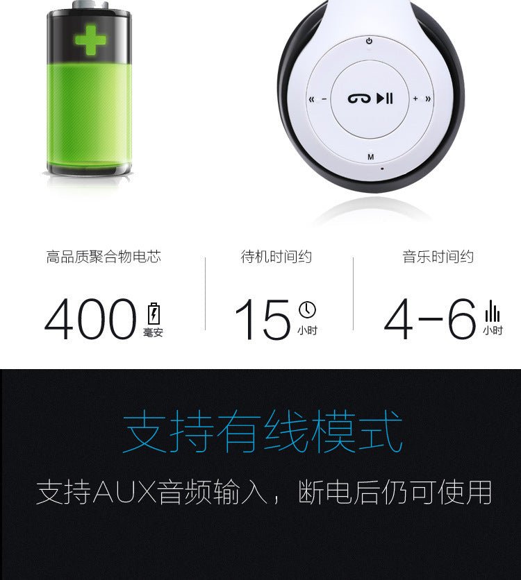 Stereo P47 Bluetooth 5.0 Headset – Foldable Wireless Sports & Gaming Earphones for iPhone & Xiaomi - RELUX.STORE