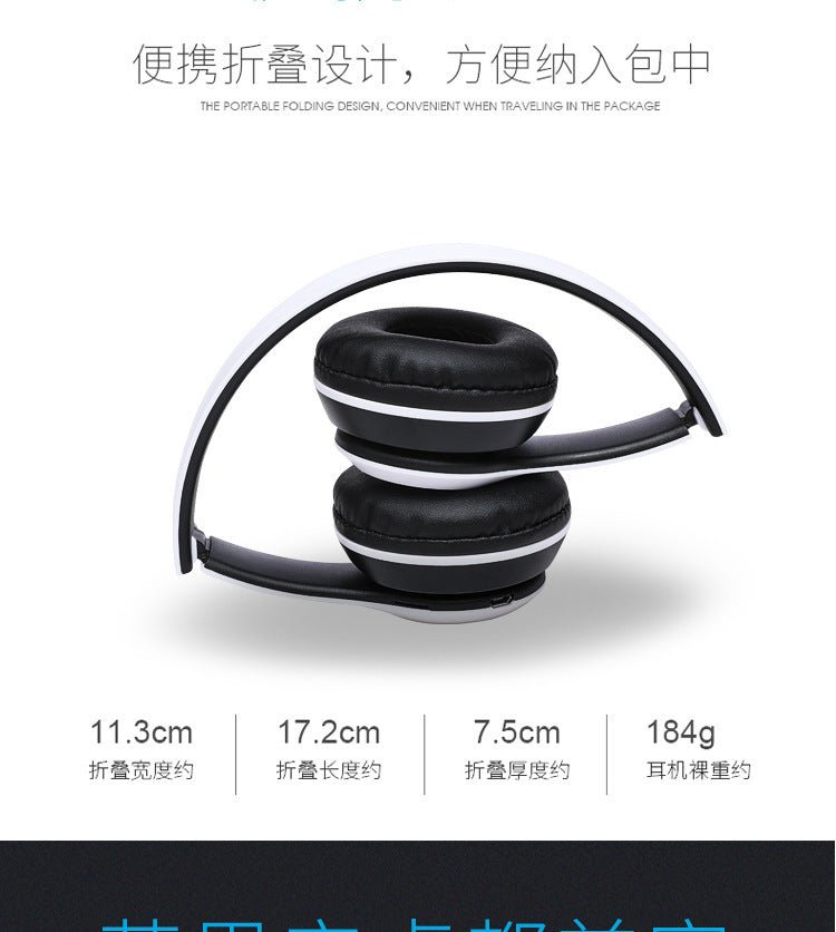 Stereo P47 Bluetooth 5.0 Headset – Foldable Wireless Sports & Gaming Earphones for iPhone & Xiaomi - RELUX.STORE