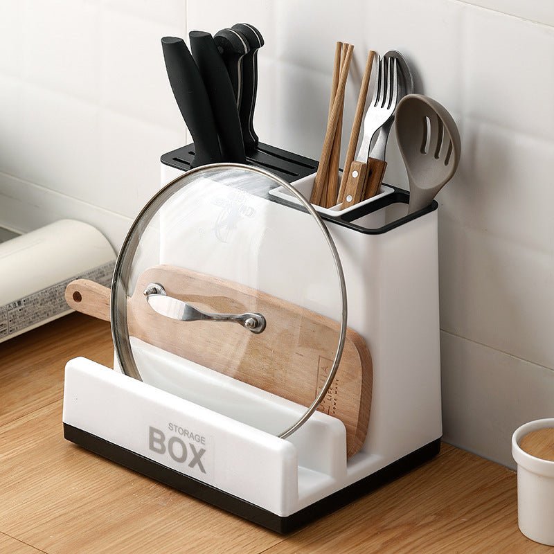Tableware Storage Holders Kitchen Knife Plastic Storages Racks For Kitchen Convenience Cabinet Kitchen Gadgets - RELUX.STORE