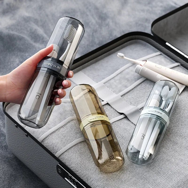 Toothbrush Travel Containers Transparent Portable Toothbrush Case Outdoor/business Trip/travel Acessories - RELUX.STORE