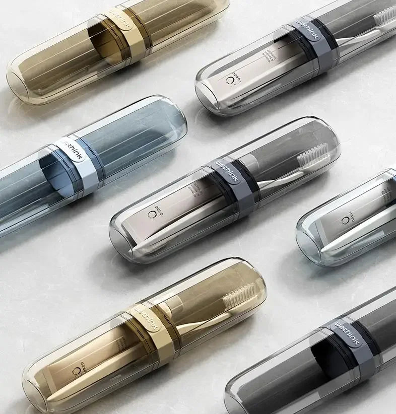Toothbrush Travel Containers Transparent Portable Toothbrush Case Outdoor/business Trip/travel Acessories - RELUX.STORE
