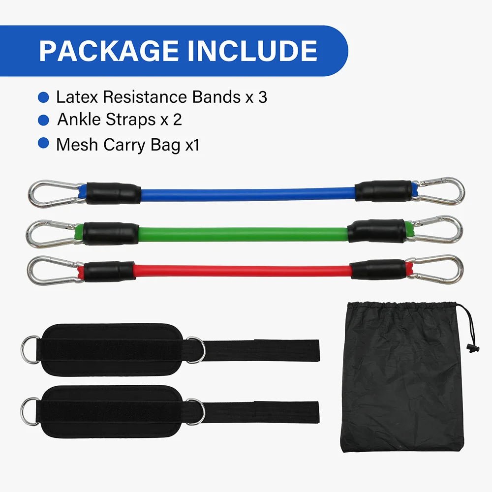 "TPE Resistance Bands Ankle Straps – D - Ring Fitness Cuffs for Leg Strength, Yoga & Gym Workouts | Safe Full - Body Exercise Equipment by Relux.Store" - RELUX.STORE