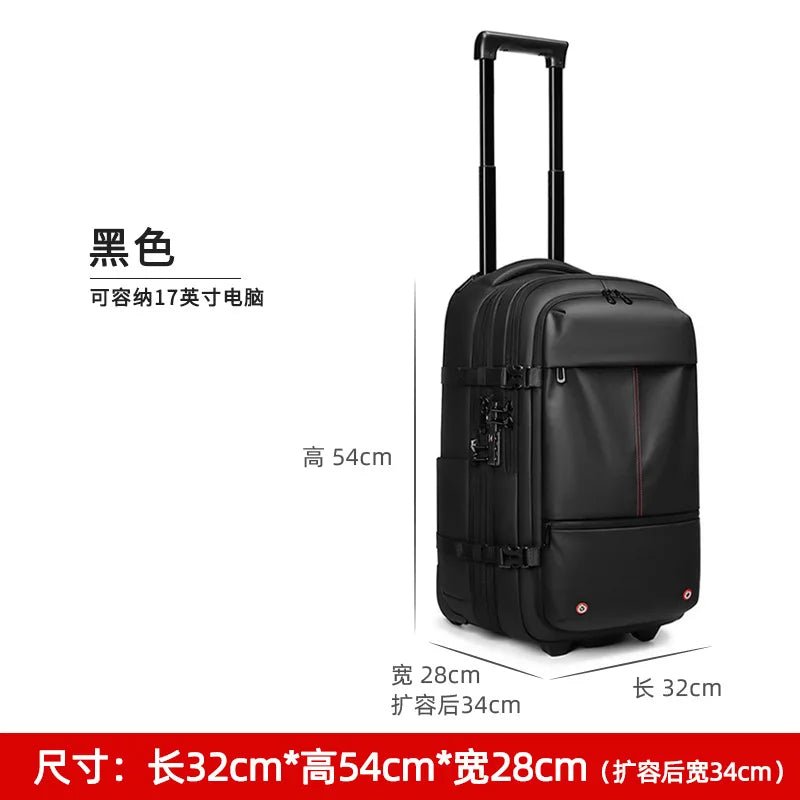 Trolley Backpack With wheels Large Capacity wheeled Backpack Vacuum Luggage Travel Suitcase Rolling luggage Business Laptop Bag - RELUX.STORETrolley Backpack With wheels Large Capacity wheeled Backpack Vacuum Luggage Travel Suitcase Rolling luggage Business Laptop Bag