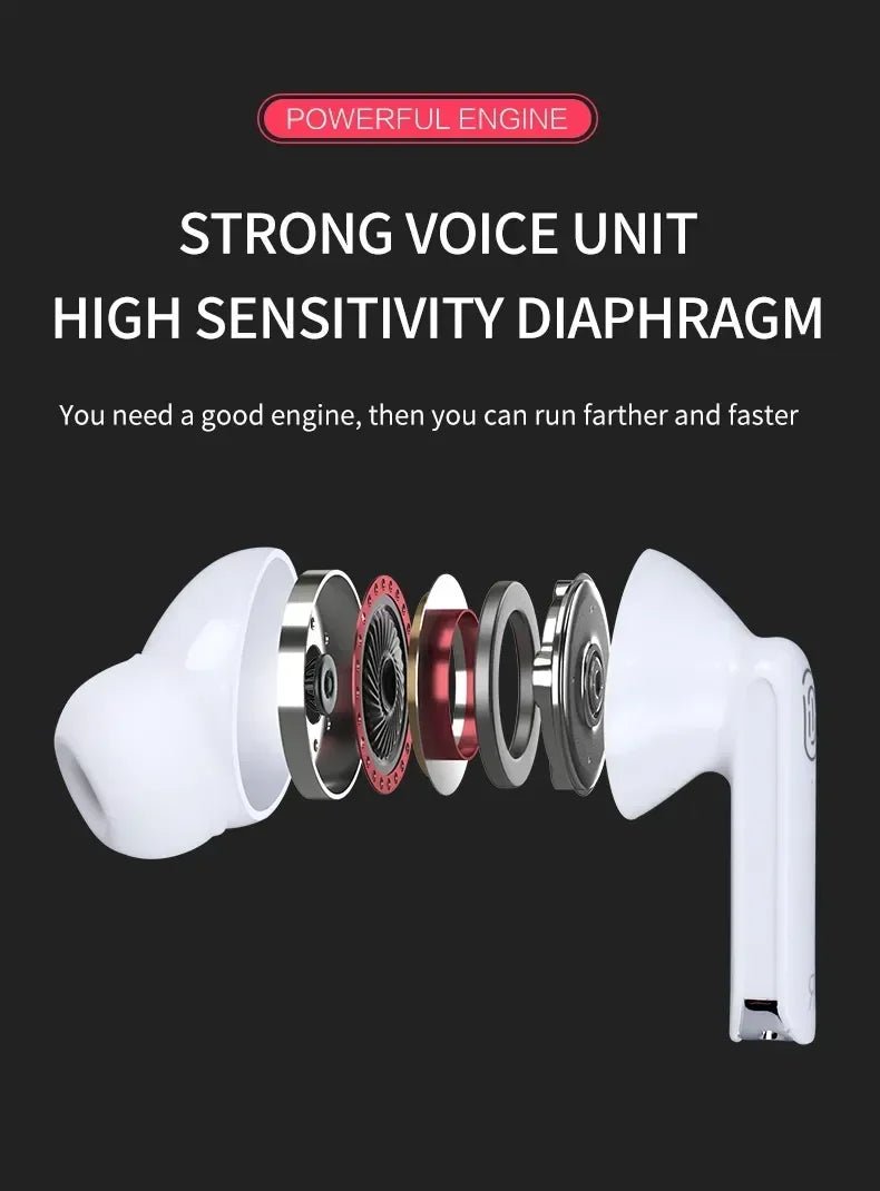 "TWS Bluetooth 5.4 Wireless Earbuds Air Pro with Noise Cancelling, Touch Control, Hi - Fi Stereo Sound, In - Ear Headphones for Sports & Gaming" - RELUX.STORE