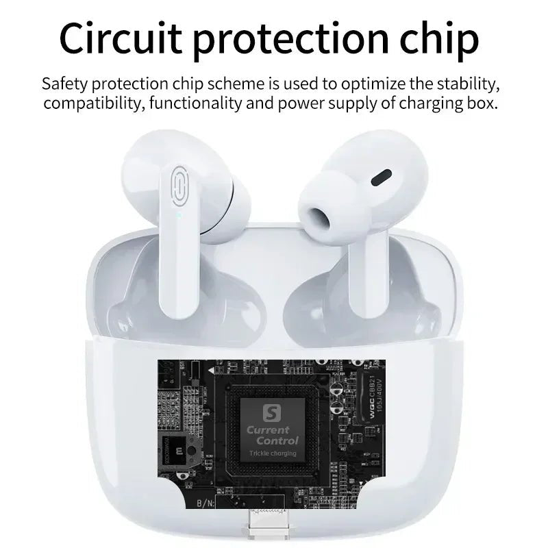 "TWS Bluetooth 5.4 Wireless Earbuds Air Pro with Noise Cancelling, Touch Control, Hi - Fi Stereo Sound, In - Ear Headphones for Sports & Gaming" - RELUX.STORE
