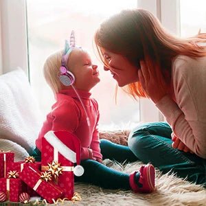 Unicorn Kids Pink Headphones for Girls – Wired Headset with Microphone, Perfect for School, Birthday, Xmas & Unicorn Gift - RELUX.STORE