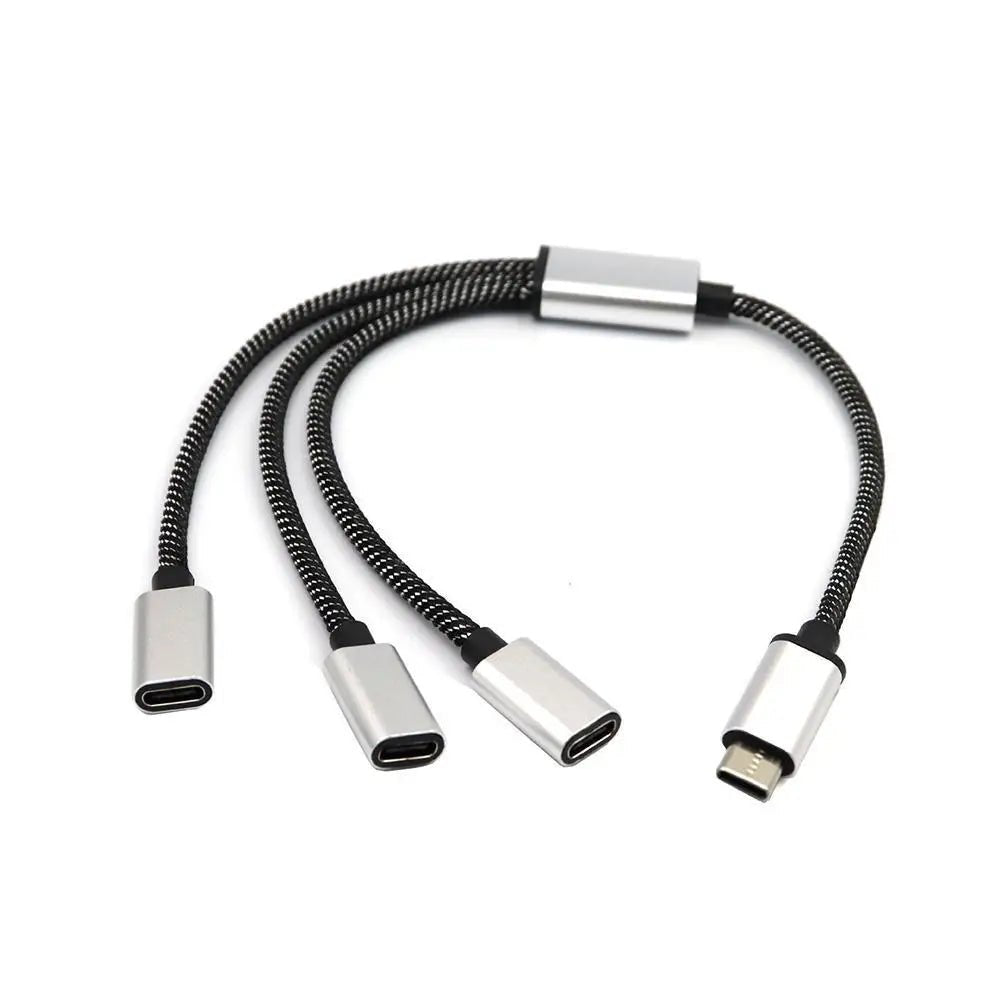 USB C Male To Double USB C Female Splitter Type C Hub For Type C Gaming Handle Charger Powerbanks Adapter - RELUX.STORE