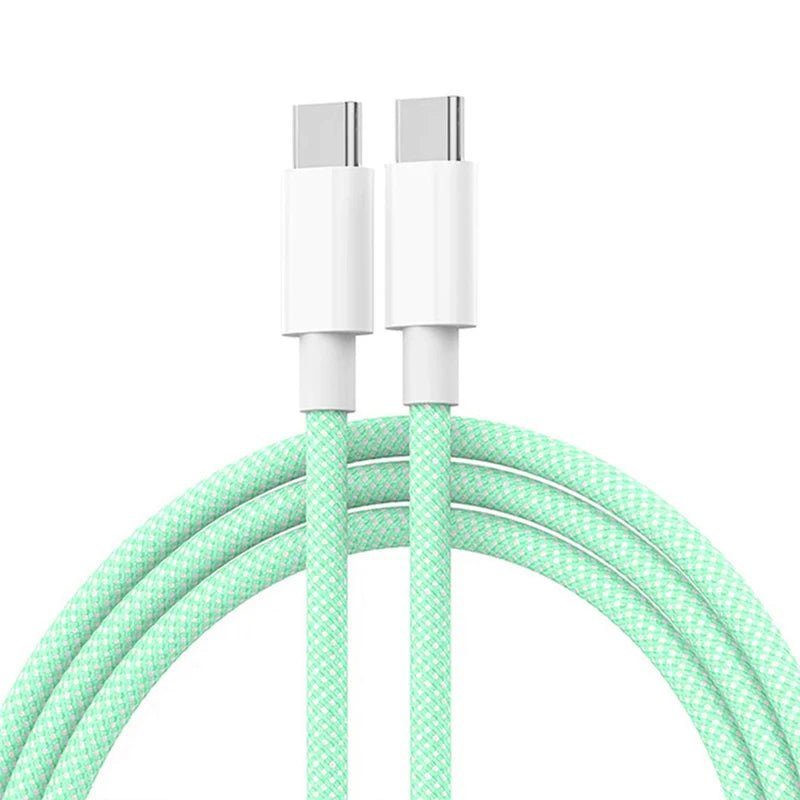 "USB C to Type C PD 60W Fast Charging Cable – Braided Data & Power Cable for iPhone 15, Android, Samsung, Huawei" - RELUX.STORE