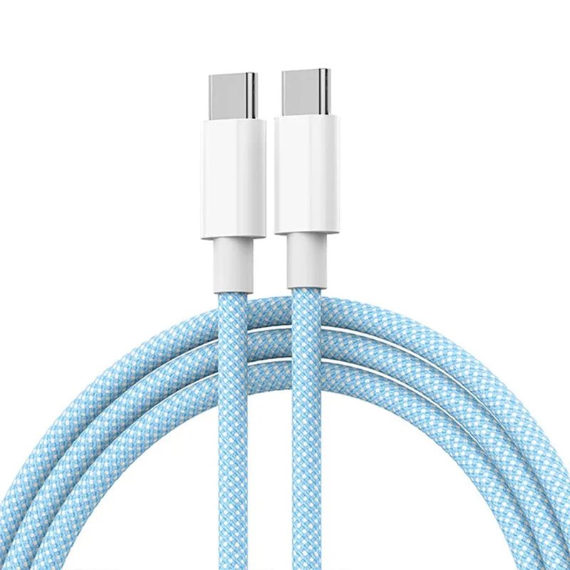 "USB C to Type C PD 60W Fast Charging Cable – Braided Data & Power Cable for iPhone 15, Android, Samsung, Huawei" - RELUX.STORE