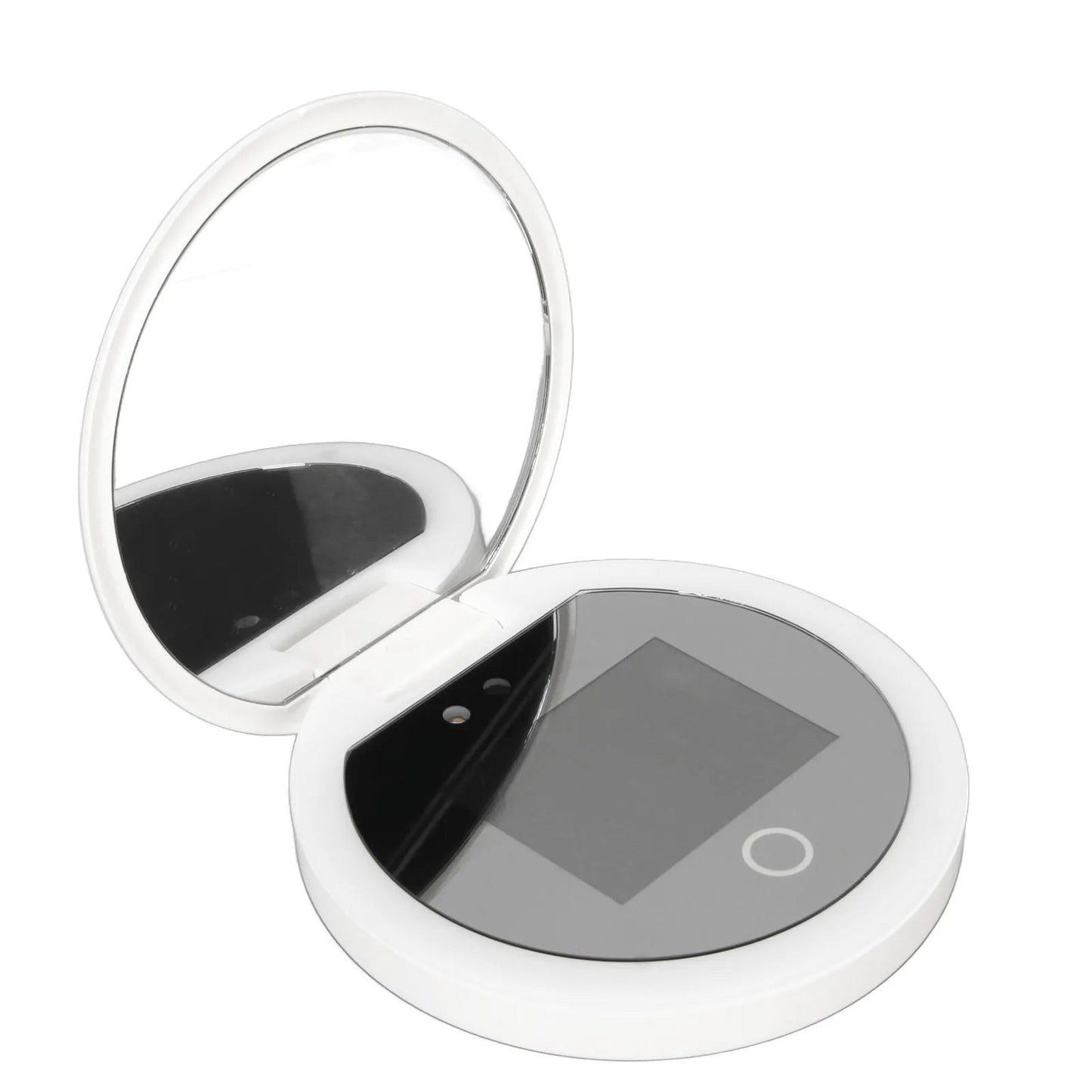 UV Mirror Sunscreen Testing Camera with Light 2X Magnification Travel Makeup 3.5in Pocket Size L - RELUX.STORE