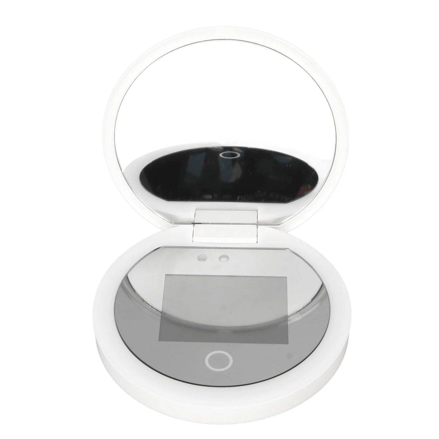UV Mirror Sunscreen Testing Camera with Light 2X Magnification Travel Makeup 3.5in Pocket Size L - RELUX.STORE