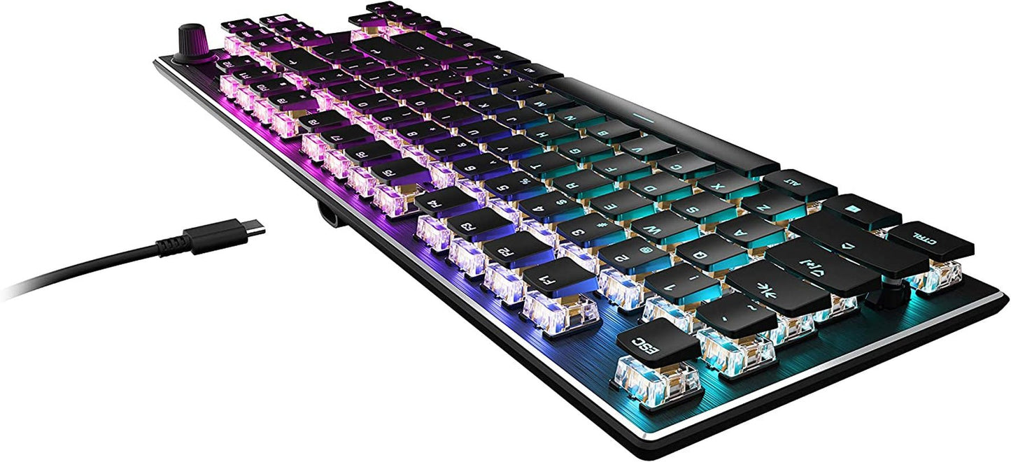 Vulcan TKL Mechanical Gaming Keyboard – Compact Tenkeyless, Titan Optical Switches, RGB AIMO Lighting, Low Profile Aluminum Design, Detachable USB - C, PC & Laptop Gamer Keyboard - RELUX.STORE