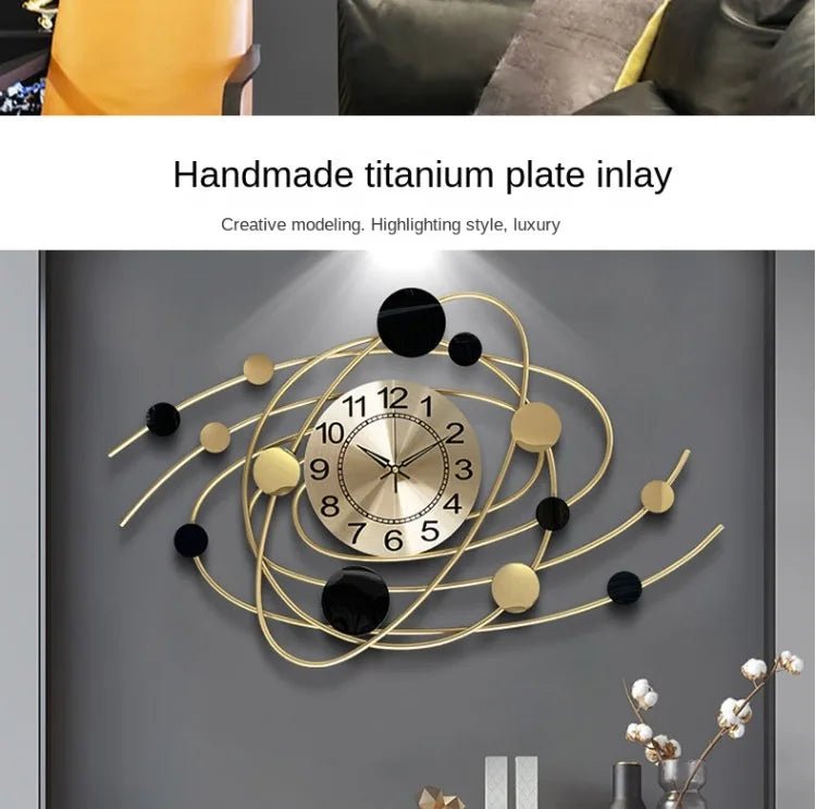 Wall Clock 6.6 Inches Luxury Living Room Modern Wall Clocks Aesthetic Elegant Stylish Kitchen Clock Big Size Decoration Home - RELUX.STORE