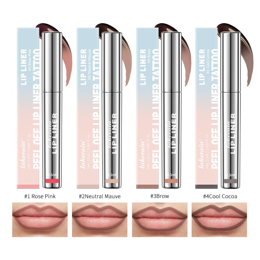 Waterproof Lip Liner Peel Off Tattoo Lipgloss Waterproof Long Lasting Matte Lip Tint Brown Contour Tear - off Lips Stain Cosmetic - RELUX.STORE