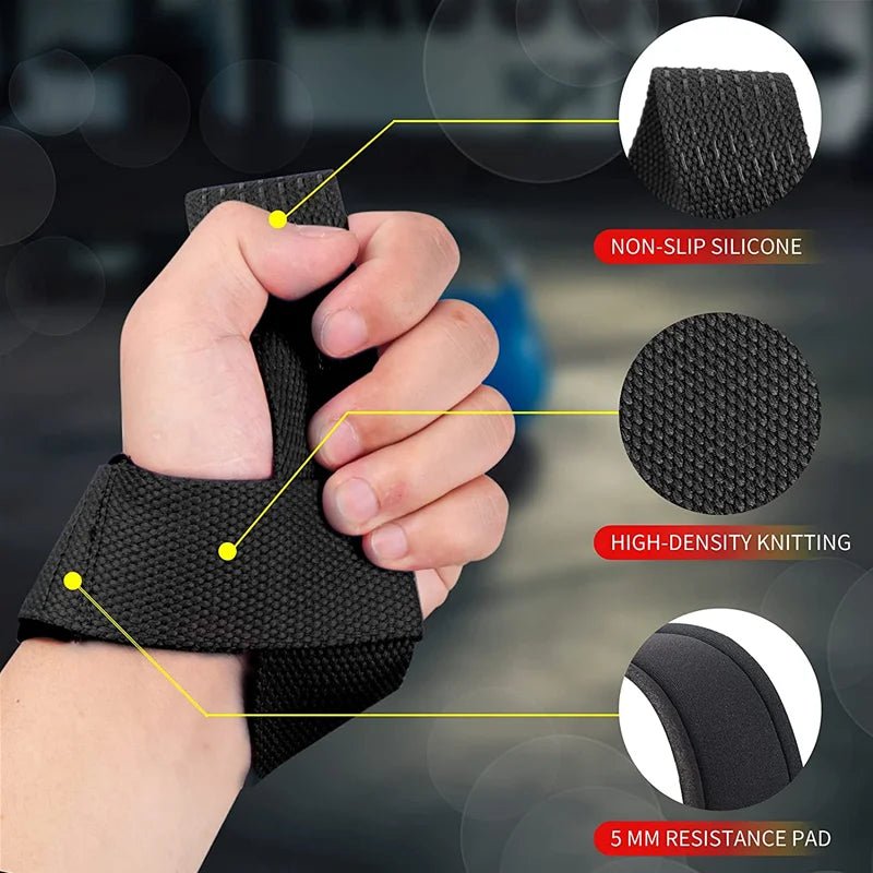 "Weightlifting Wrist Straps – Adjustable Non - Slip Strength Training Lifting Support Bands for Gym & Fitness by Relux.Store" - RELUX.STORE