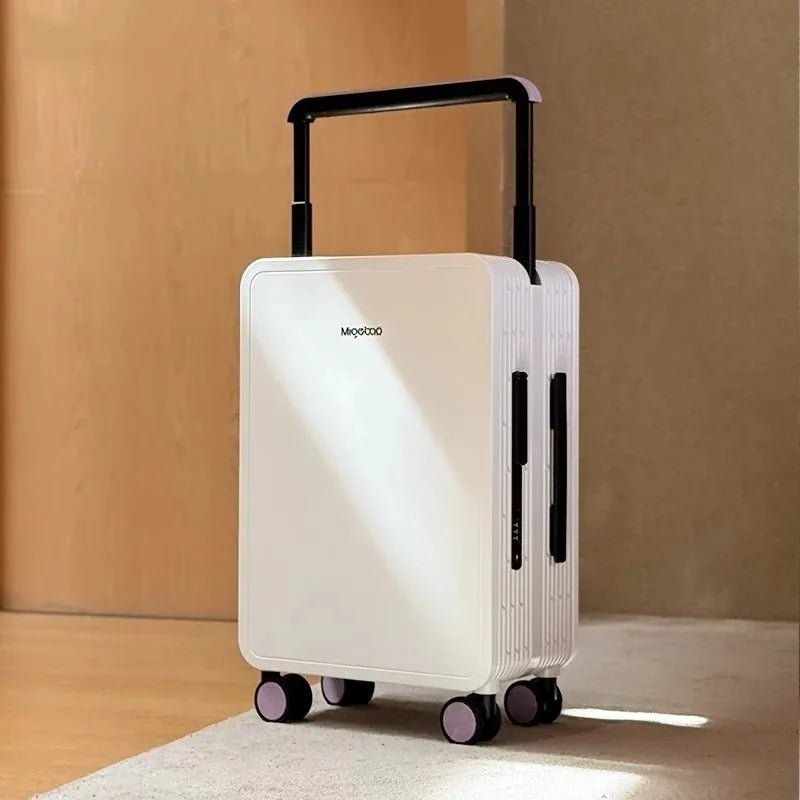 Wide Handlebar Travel Balance Trolley Suitcase with 360° Spinner Wheel TSA Lock Rolling Luggage High - quality Durable PC Material - RELUX.STOREWide Handlebar Travel Balance Trolley Suitcase with 360° Spinner Wheel TSA Lock Rolling Luggage High - quality Durable PC Material