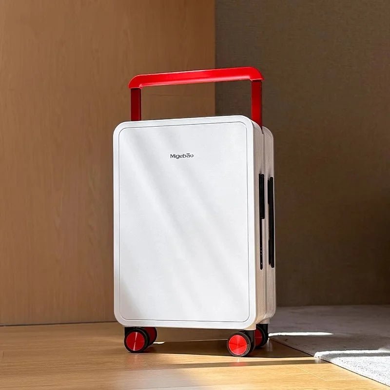 Wide Handlebar Travel Balance Trolley Suitcase with 360° Spinner Wheel TSA Lock Rolling Luggage High - quality Durable PC Material - RELUX.STOREWide Handlebar Travel Balance Trolley Suitcase with 360° Spinner Wheel TSA Lock Rolling Luggage High - quality Durable PC Material