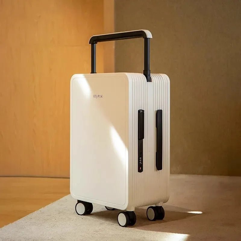 Wide Handlebar Travel Balance Trolley Suitcase with 360° Spinner Wheel TSA Lock Rolling Luggage High - quality Durable PC Material - RELUX.STOREWide Handlebar Travel Balance Trolley Suitcase with 360° Spinner Wheel TSA Lock Rolling Luggage High - quality Durable PC Material