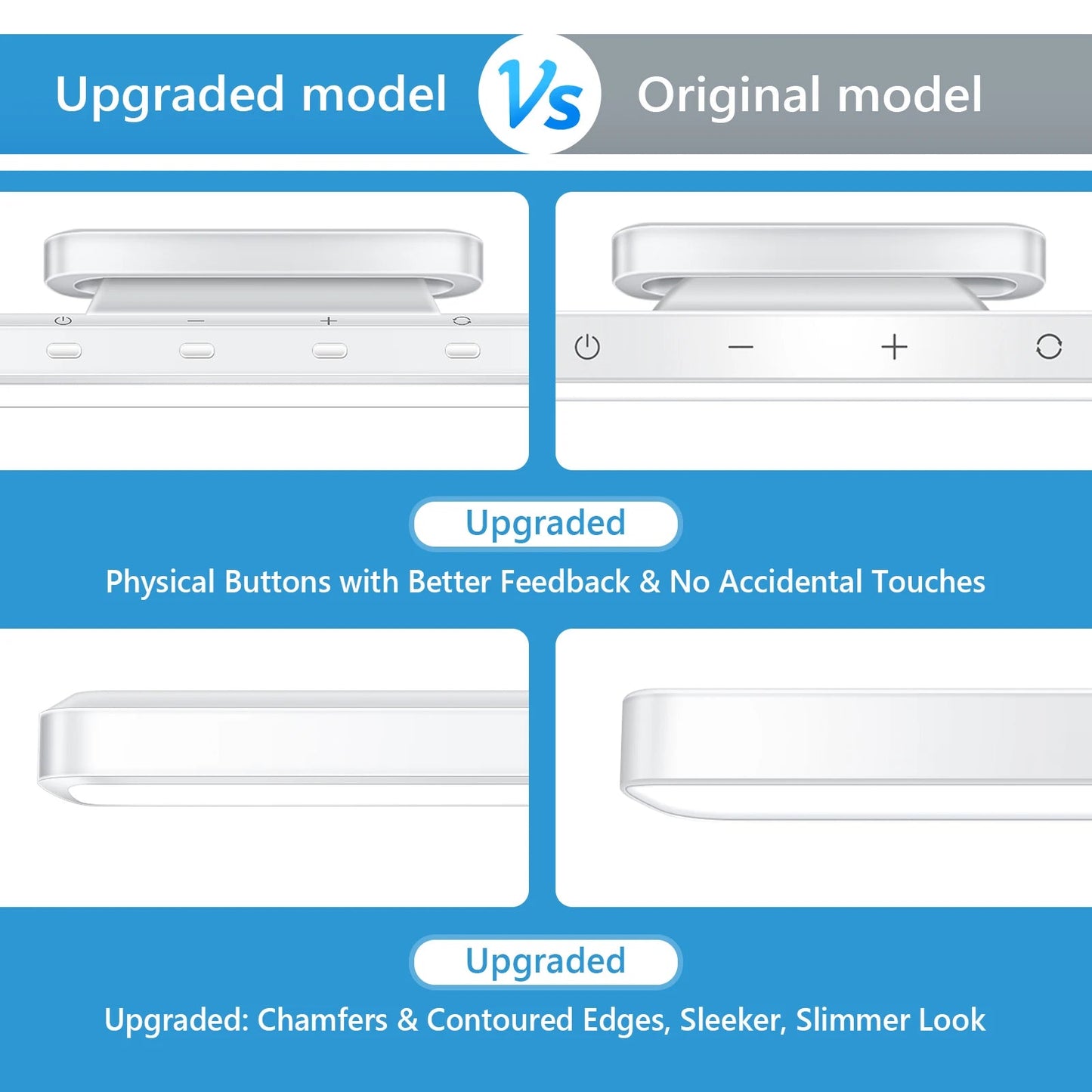 "WILLED 5W Dimmable Night Light – 3 - Color Adjustable Makeup Light, 2500mAh Rechargeable LED for Closet, Bedside, Desk & Under Cabinet" - RELUX.STORE