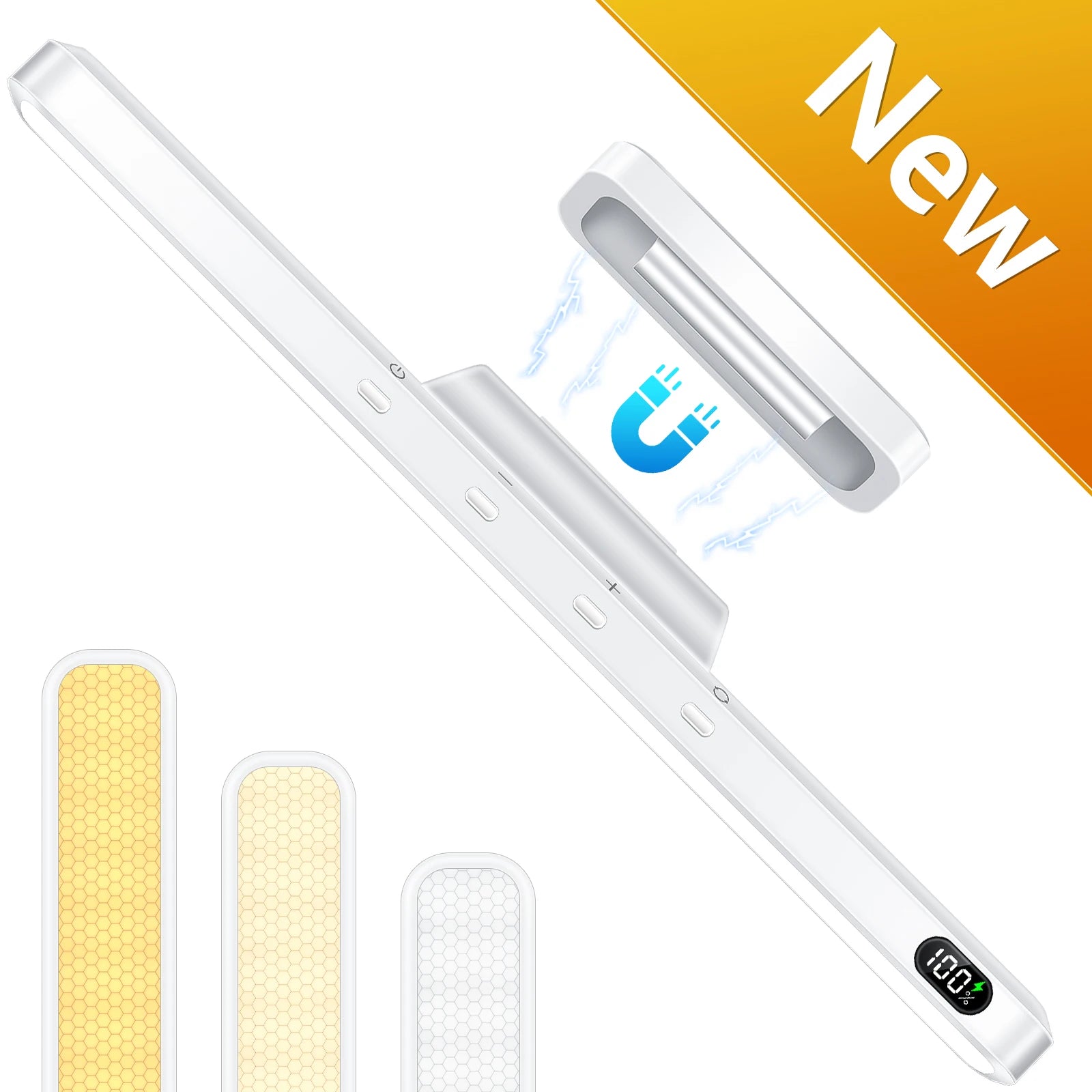 "WILLED 5W Dimmable Night Light – 3 - Color Adjustable Makeup Light, 2500mAh Rechargeable LED for Closet, Bedside, Desk & Under Cabinet" - RELUX.STORE