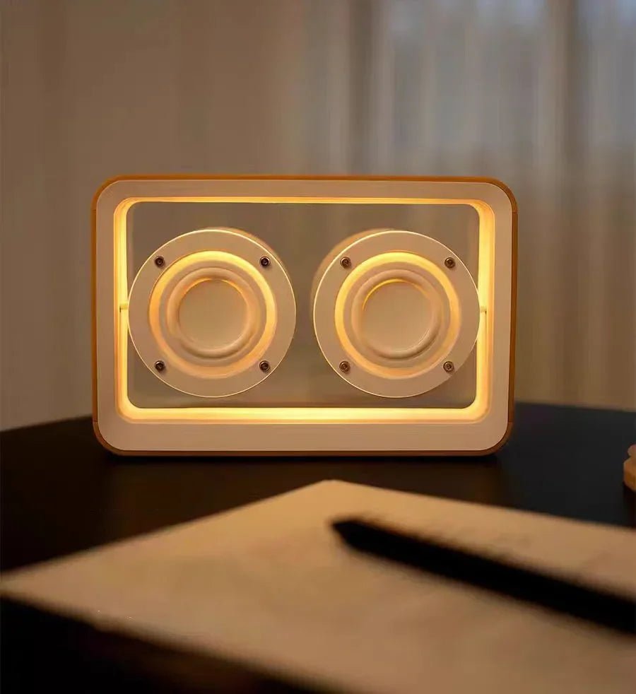 ๐ก "Wireless Bluetooth Speaker with Dual Horn & Transparent Reading Light โ Portable Stereo HIFI Music Box with Comfortable LED Lamp" - RELUX.STORE