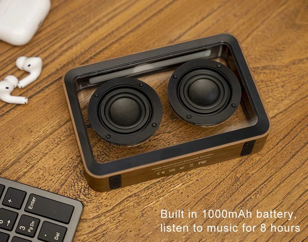 ๐ก "Wireless Bluetooth Speaker with Dual Horn & Transparent Reading Light โ Portable Stereo HIFI Music Box with Comfortable LED Lamp" - RELUX.STORE