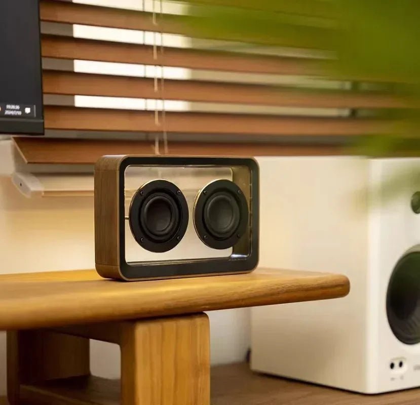 ๐ก "Wireless Bluetooth Speaker with Dual Horn & Transparent Reading Light โ Portable Stereo HIFI Music Box with Comfortable LED Lamp" - RELUX.STORE