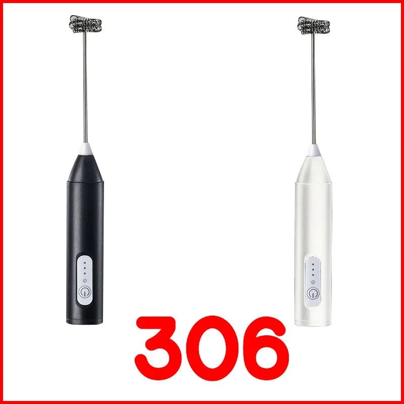 Wireless Milk Frother Electric Type - C Handheld Blender Stainless Steel Mini Coffee Maker Whisk Mixer For Coffee Cappuccino Cream - RELUX.STORE