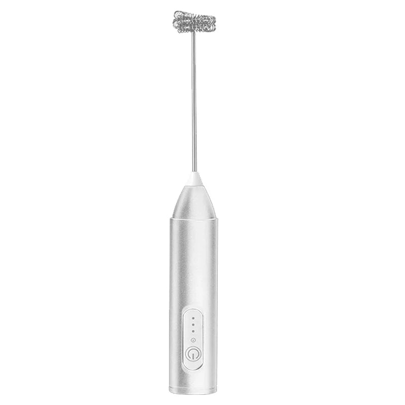 Wireless Milk Frother Electric Type - C Handheld Blender Stainless Steel Mini Coffee Maker Whisk Mixer For Coffee Cappuccino Cream - RELUX.STORE