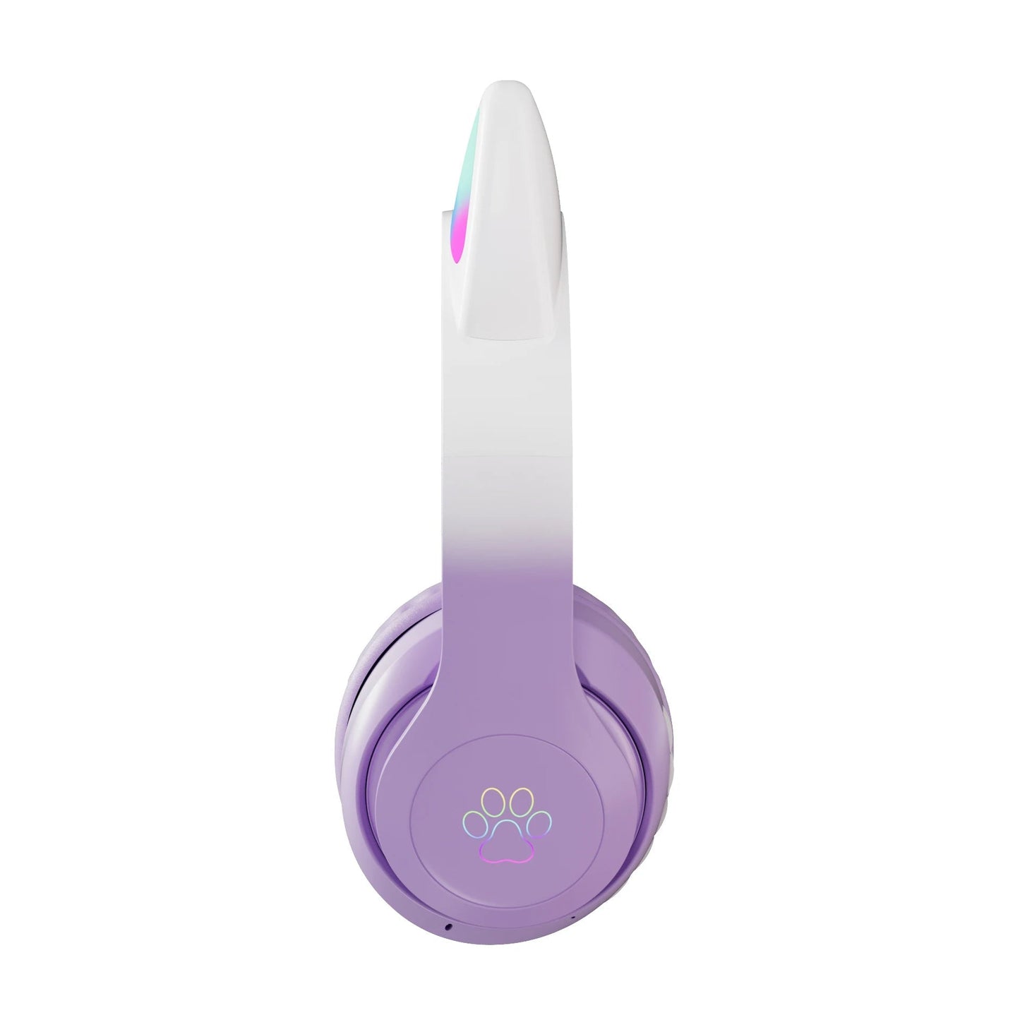 Wireless RGB Cat Ear Headphones – Cute Girls & Kids Headset with Mic, Stereo Music, Gaming Lights & Earbud Controls - RELUX.STORE